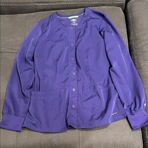 Healing Hands Deep Purple Women's Scrub Jacket